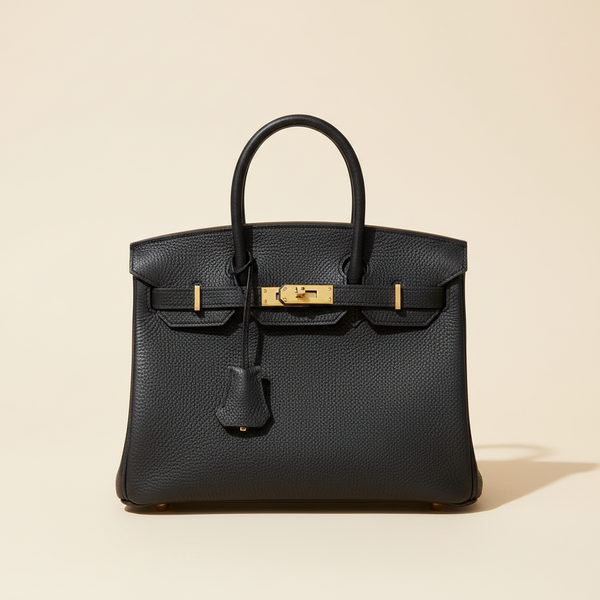 Hermès Birkin 25 Black Togo Leather