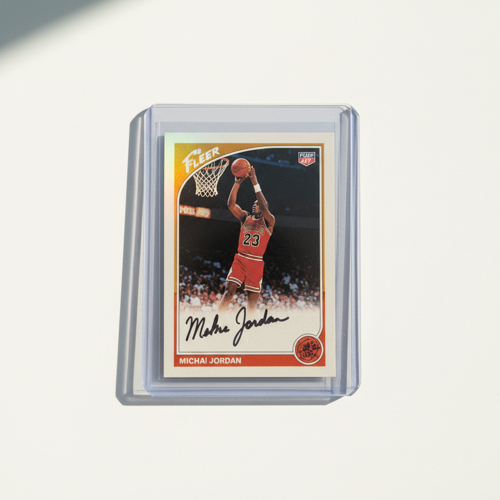 Signed Michael Jordan Rookie Card